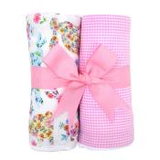 Garden Set of Two Fabric Burps