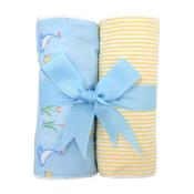Yellow Duck Set of Two Fabric Burps