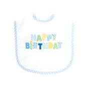 Blue Happy Birthday Toddler Bib