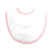 Pink Small Check Burp Cloth Medium Bib