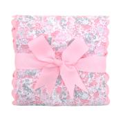 Pink Elephant Fancy Fabric Burp